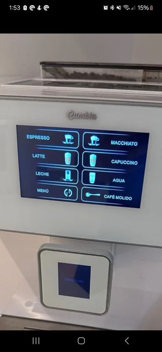 Cafetera súper automática Bianca 8000,marca cecote