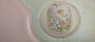 Foto Album in pelle rosa e dorato