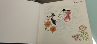 Foto Album in pelle rosa e dorato