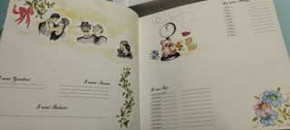 Foto Album in pelle rosa e dorato