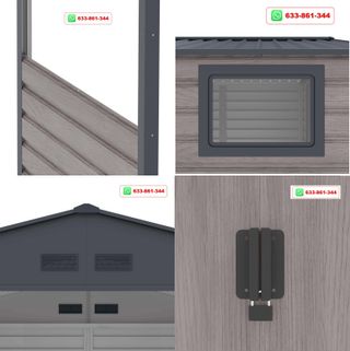 Caseta Metálica Ext. 10,85 m² Efecto Madera NUEVA