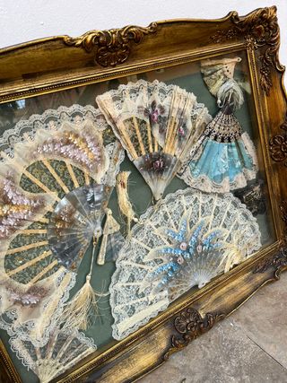 Cuadro de 8 abanicos