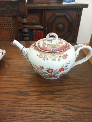 Juego cafe Bavaro antiguo, con platos de merienda.