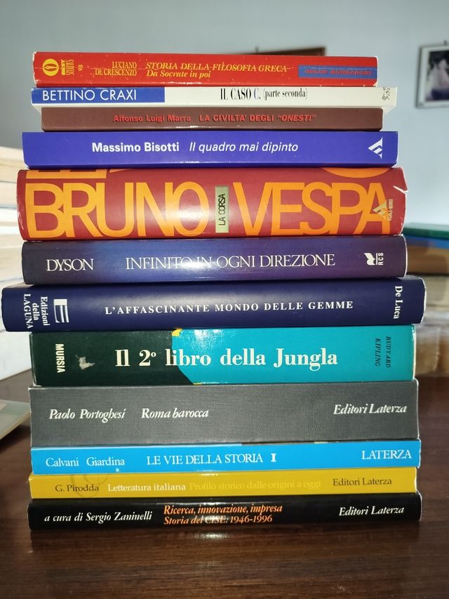 Stock 12 libri x librerie, mercatini e bazar 
