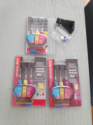 Tinta cartuchos recargables HP