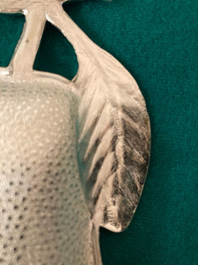 Set in silver plate mela e pera NUOVO