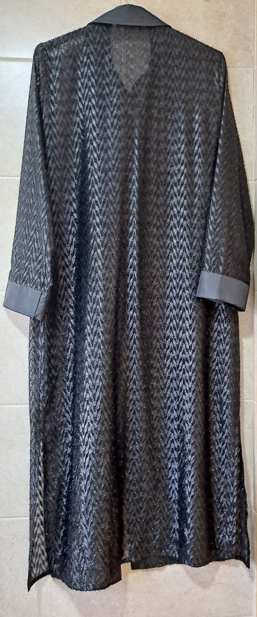 Vestido camisero muy elegante largo negro