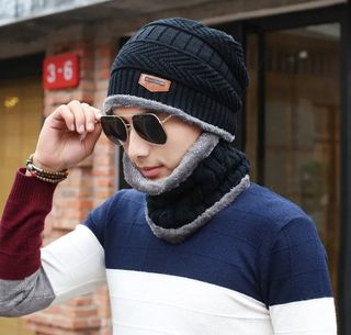 SET DE GORRO Y CALIENTACUELLOS BLACK