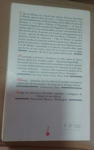 Lote 2 libros Quim Monzó