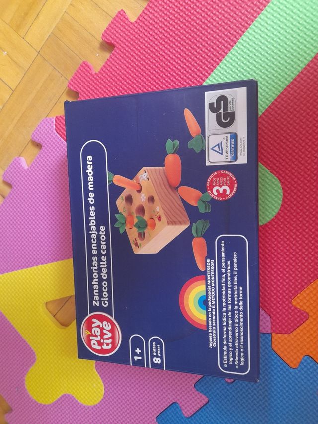 Zanahorias encajables de madera