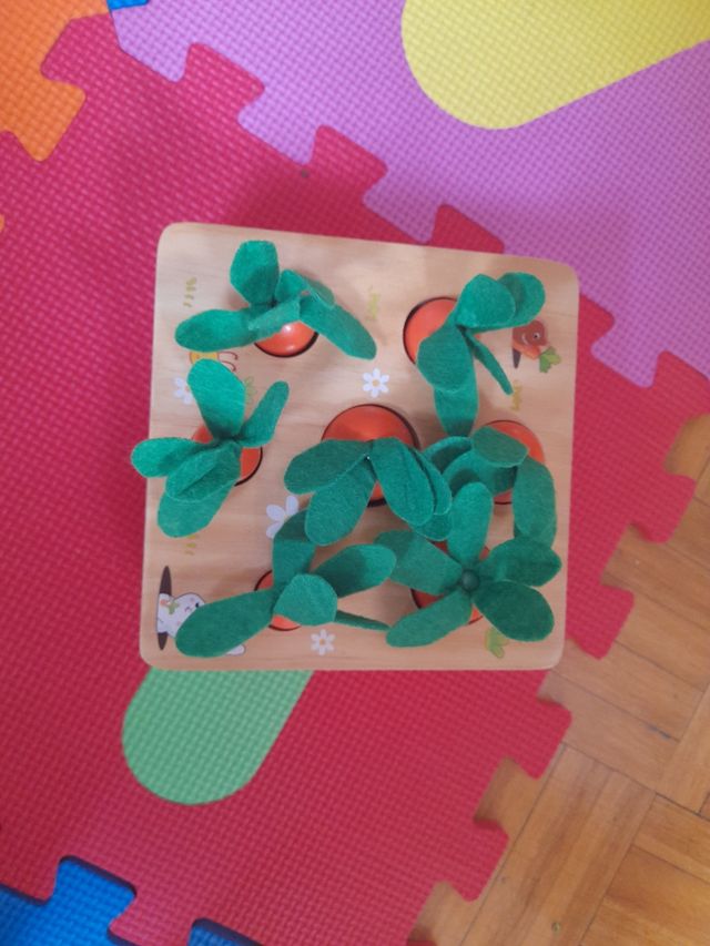 Zanahorias encajables de madera