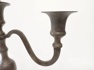 candelabro de tres brazos de forja rústico vintage