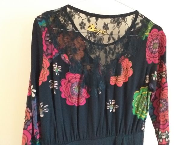 Vestito donna Desigual XS S in pizzo etnico