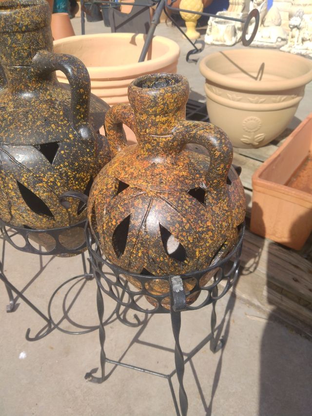 Juego cantaros rústicos 