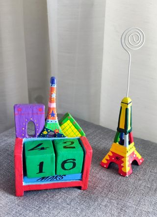 Portafoto e calendario da scrivania Parigi