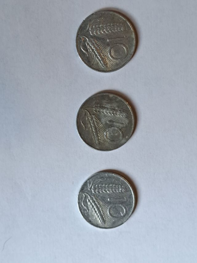 10 lire 1956 1955 1954