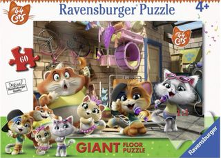 Puzzle 44 Gatti Ravensburger, Giant, 60 Pezzi