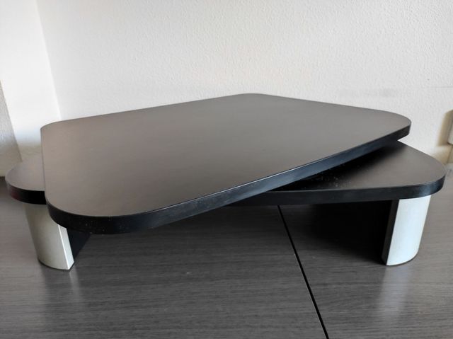 Base giratoria televisión madera 🌑 y gris