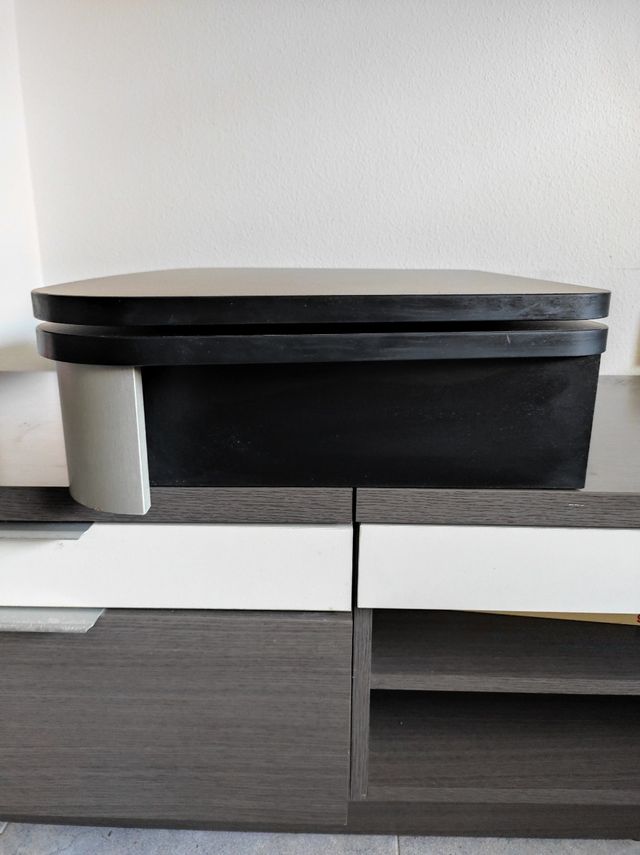 Base giratoria televisión madera 🌑 y gris