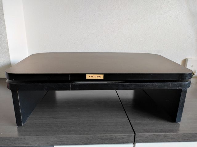 Base giratoria televisión madera 🌑 y gris