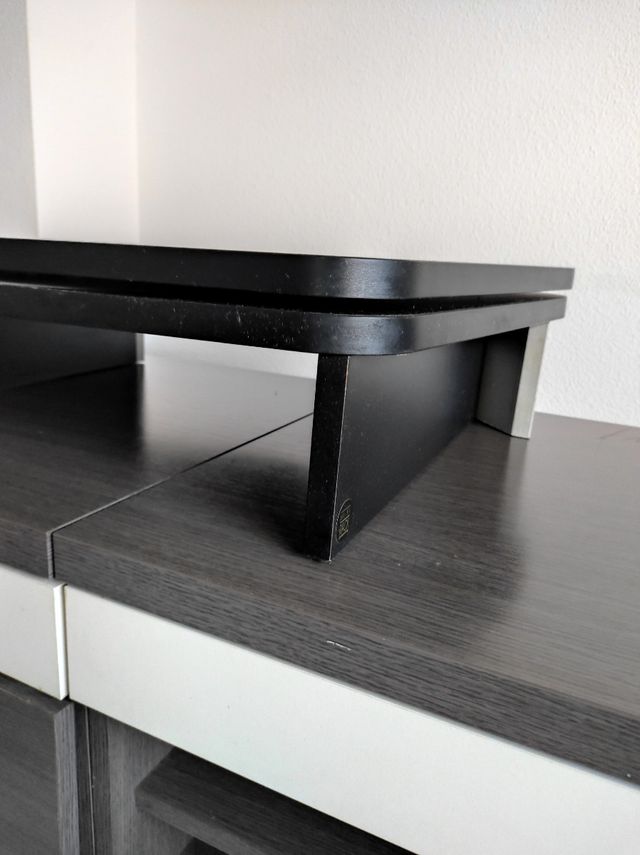 Base giratoria televisión madera 🌑 y gris