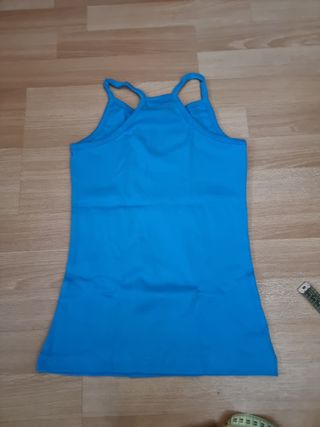 Camiseta tirantes celeste Talla S