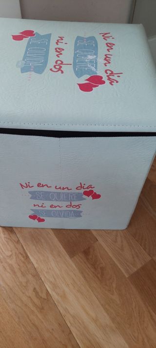 Sgabello portaoggetti pouf box