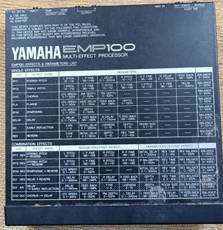 MULTIEFECTOS YAMAHA EMP-100