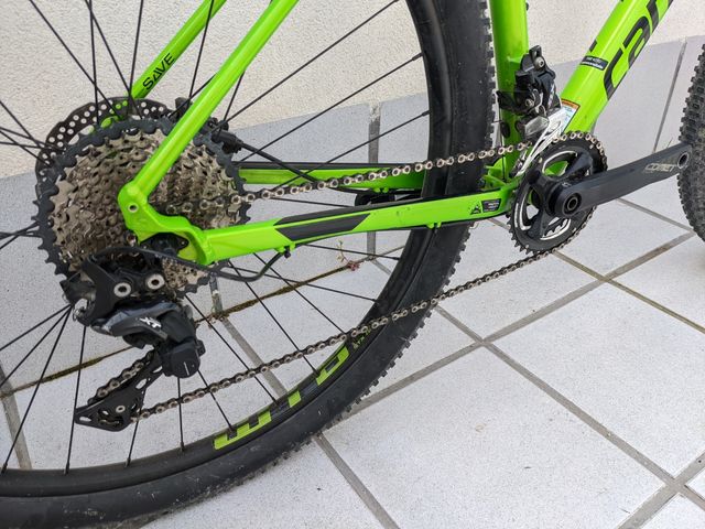 Bicicleta 29 de Cannondale caad one trail 