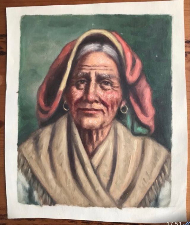 Dos pinturas de Abuelas Italianas