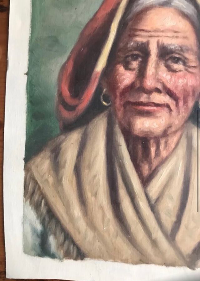 Dos pinturas de Abuelas Italianas