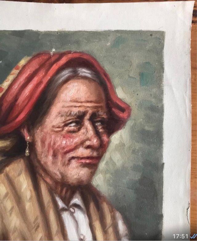 Dos pinturas de Abuelas Italianas