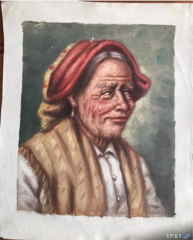 Dos pinturas de Abuelas Italianas