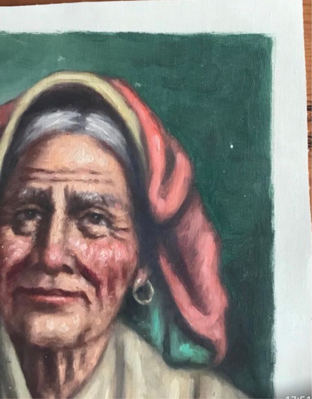 Dos pinturas de Abuelas Italianas