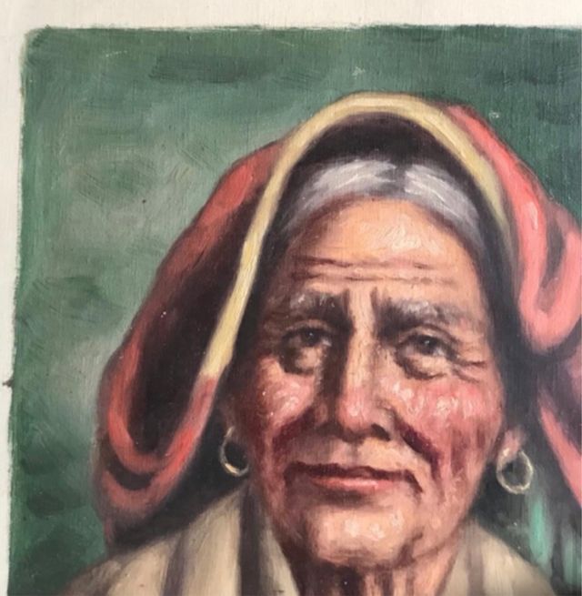Dos pinturas de Abuelas Italianas
