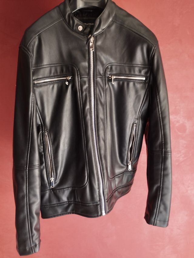 Giacca ecopelle uomo