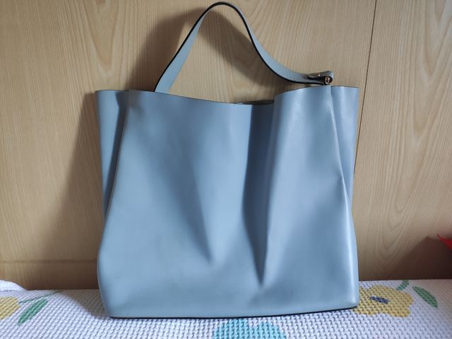 Borsa a spalla azzurro pastello/confett