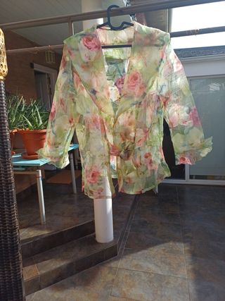 Camisa de vestir transparente 