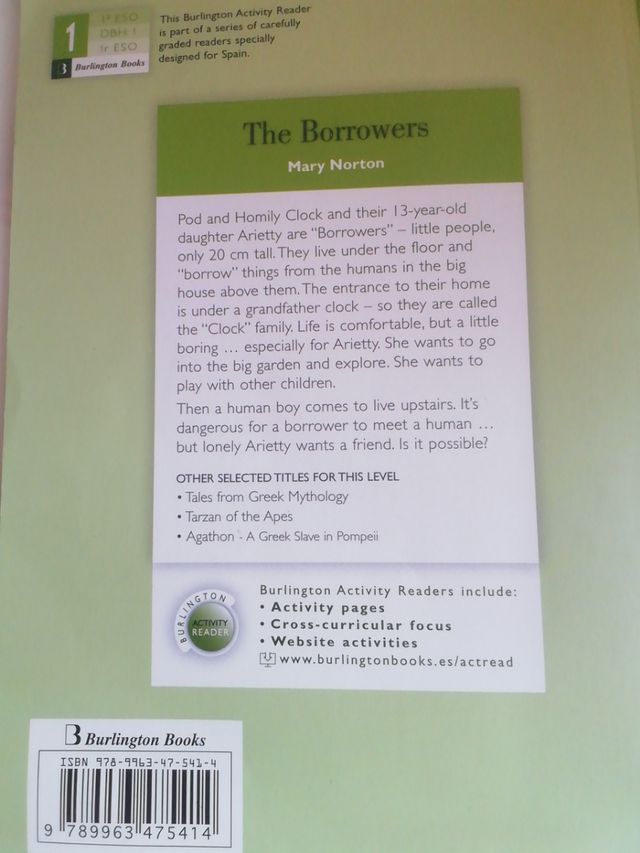 The borrowers libro lectura 1 eso inglés