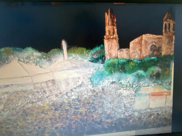 Cuadros de Girona de colores