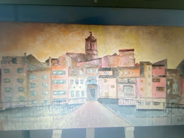 Cuadros de Girona de colores