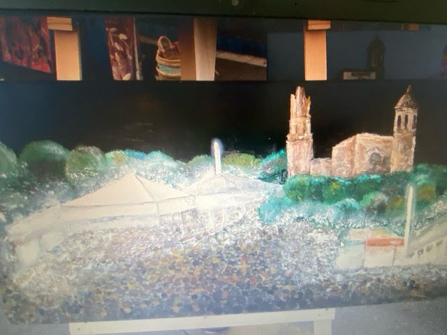 Cuadros de Girona de colores