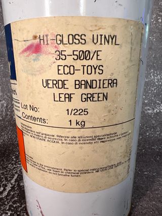 Tinta Hi-Gloss Vinyl Eco-Toys Verde Bandeira