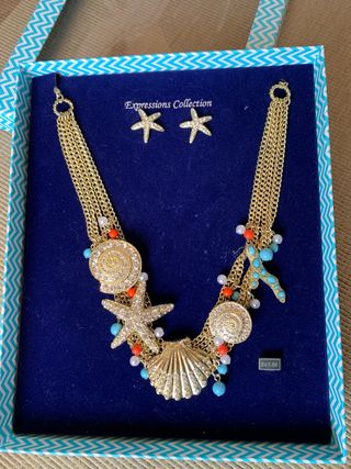 Conjunto collar y pendientes
