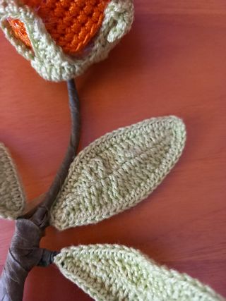 Fiori uncinetto e legno