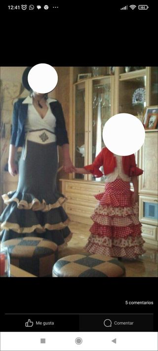 Falda andaluza mujer
