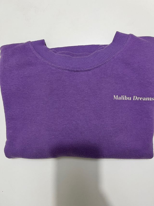 Sudadera Morada Pull&Bear