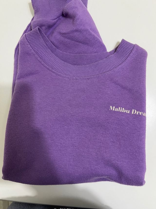 Sudadera Morada Pull&Bear