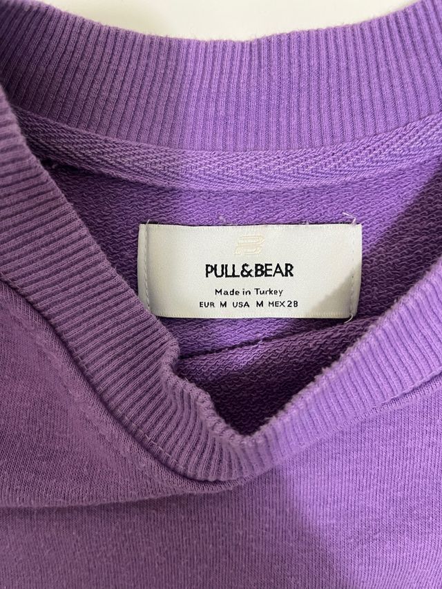Sudadera Morada Pull&Bear