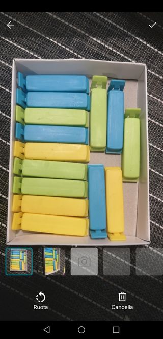 Gancetti per chiudere sacchetti